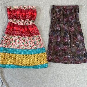 Strapless dress bundle! 2 Mini Dress with pockets
